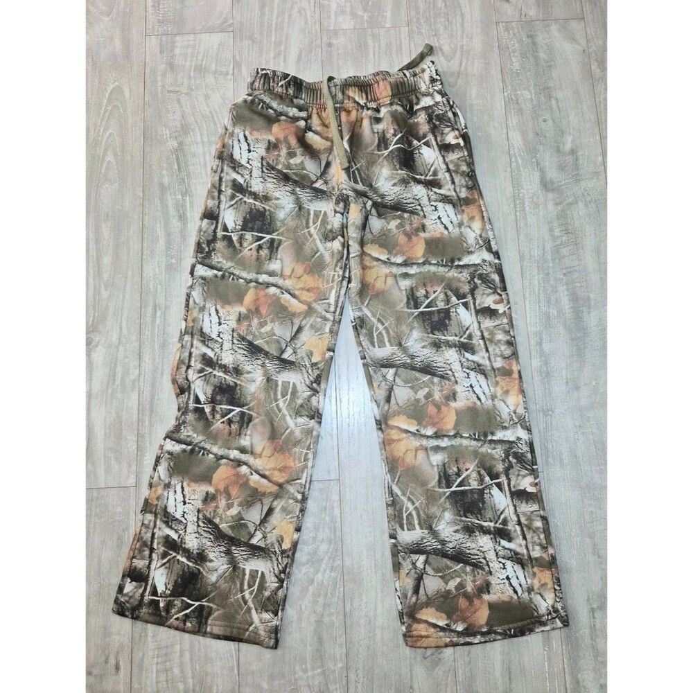 Y2K Women's Brown and Tan sweatpants camo print